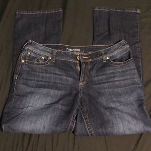 Dark-Wash Blue Jeans